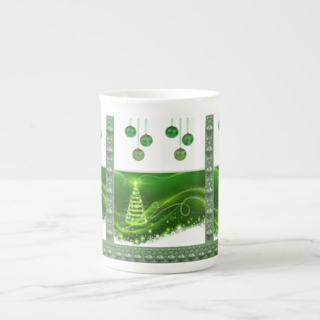 Porcelana Caneca de Natal, Árvore de Natal (Frente)