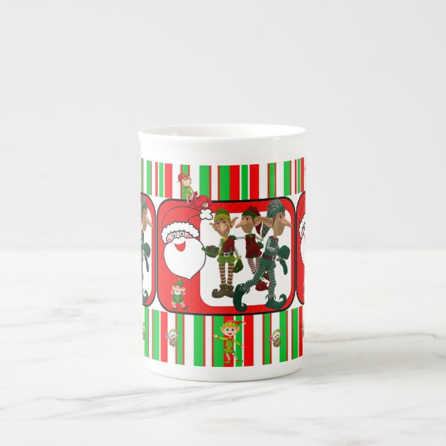 Porcelana Caneca de Natal, Elf (Frente)