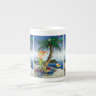 Porcelana Caneca de Natal, Elfo, Feliz Natal