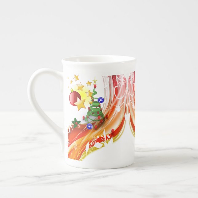 Porcelana Caneca de Natal, Feliz Natal (Esquerda)