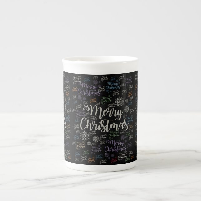 Porcelana Caneca de Natal, Feliz Natal (Frente)