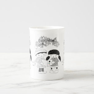 Porcelana Caneca de Natal, Feliz Natal