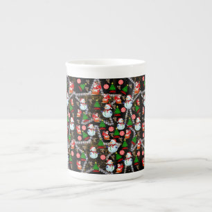 Porcelana Caneca de Natal Homem de Neve