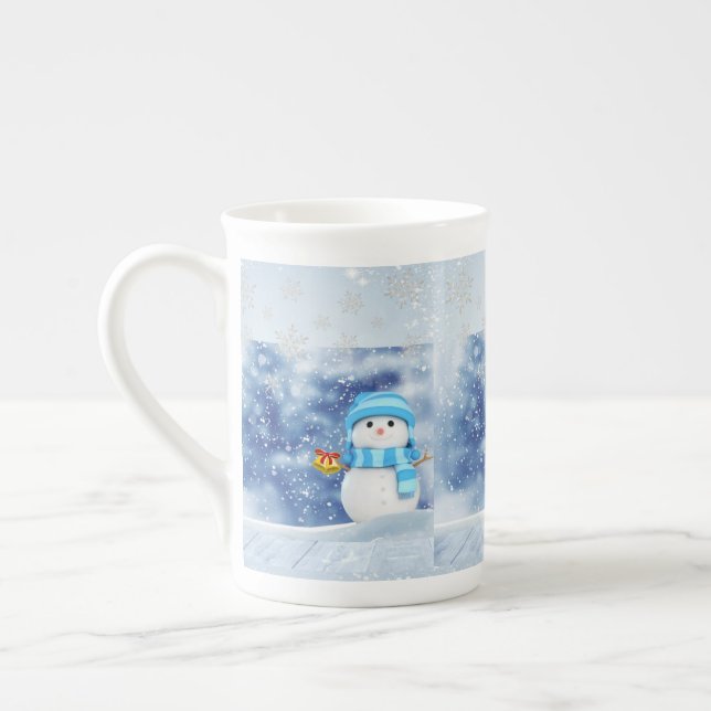 Porcelana Caneca de Natal, Neve, Feliz Natal (Esquerda)