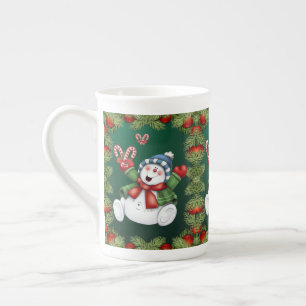 Porcelana Caneca de Natal, Neve, Feliz Natal