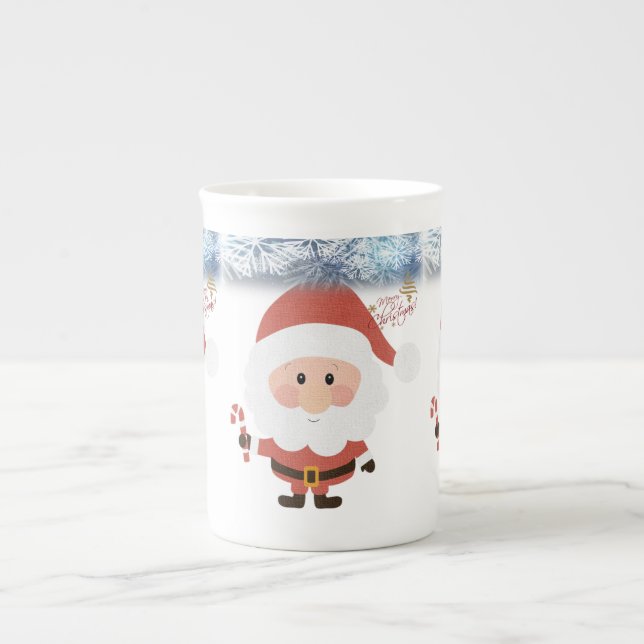 Porcelana Caneca de Natal, Papai Noel (Frente)
