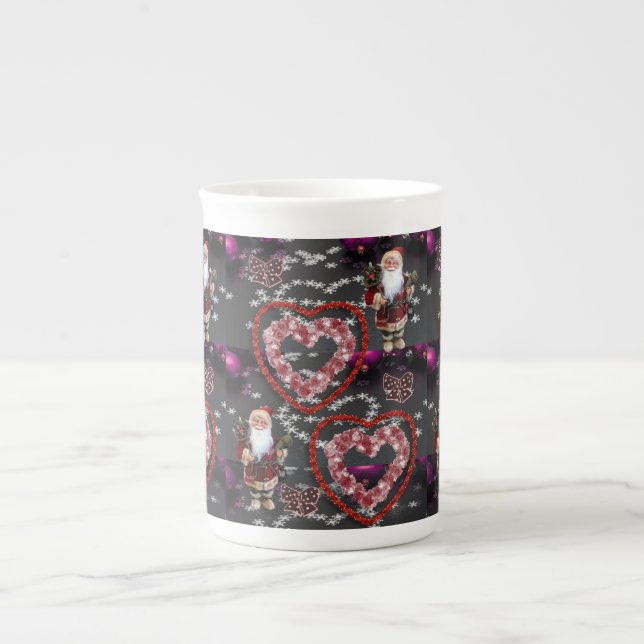 Porcelana Caneca de Natal, Papai Noel (Frente)