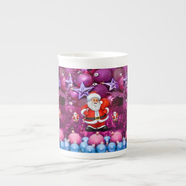 Porcelana Caneca de Natal, Papai Noel (Frente)