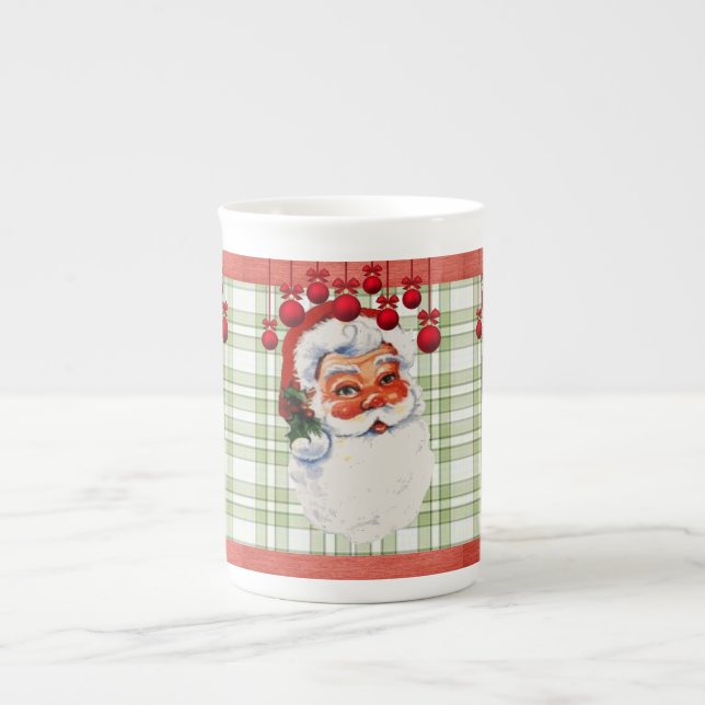 Porcelana Caneca de Natal, Papais noeis (Frente)