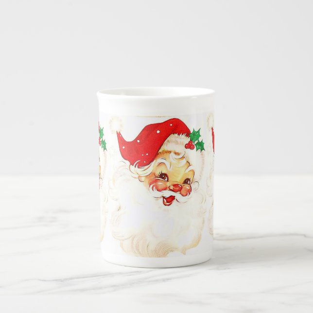 Porcelana Caneca de Natal, Papais noeis (Frente)