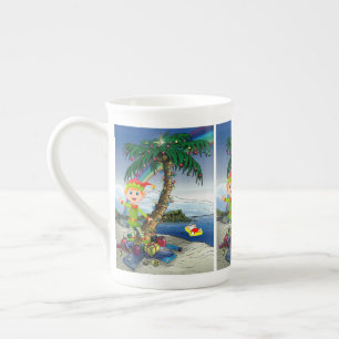 Porcelana Caneca de Natal, Papais noeis de Bum de Praia, Fel