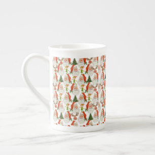 Porcelana Caneca de Natal, Papais noeis, Feliz Natal
