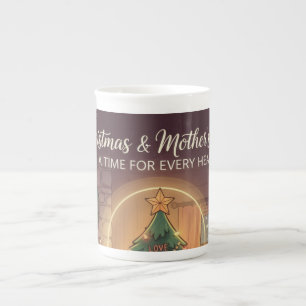 Porcelana Caneca de Natal para Mãe Caneca Especial Aconche