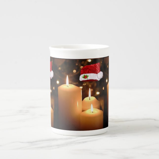 Porcelana Caneca de Natal, Vela de Natal (Frente)