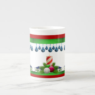 Porcelana Caneca de Natal, Vela de Natal