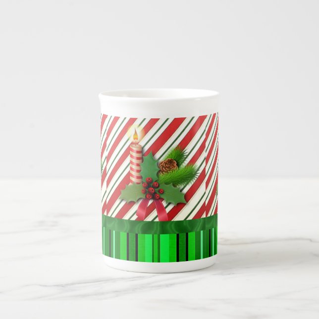 Porcelana Caneca de Natal, Vela de Natal (Frente)