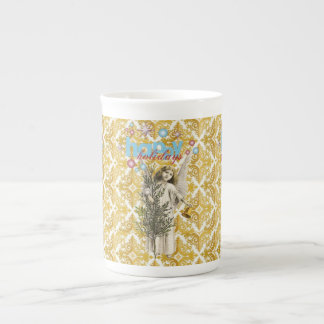 Porcelana Caneca de Natal, Vintage, Anjo de Feriados Felizes