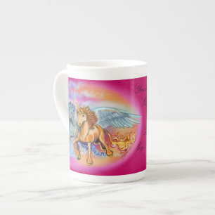 Porcelana Caneca de Pegasus Unicorn~specialty do vento e da