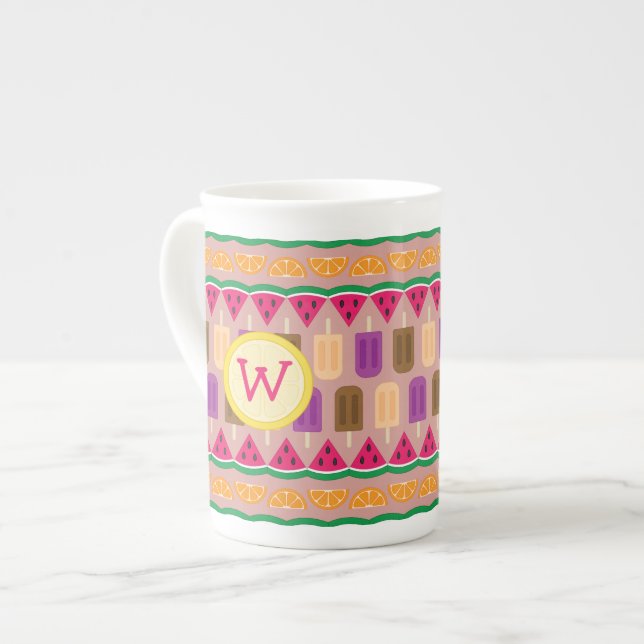 Porcelana Caneca de verão (Frente Esquerda)