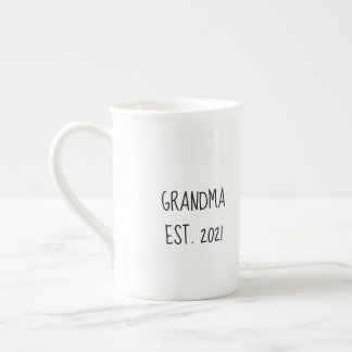 Porcelana Caneca de vovó do ano passado para novas avó