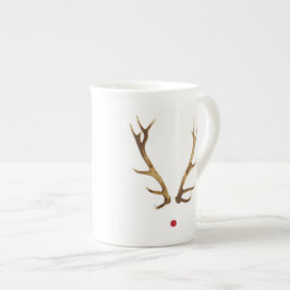 Porcelana Caneca do Antler de Rudolph