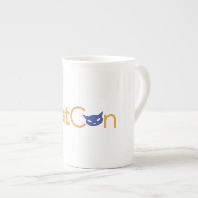 Porcelana Caneca do café de CatCon (Frente Esquerda)