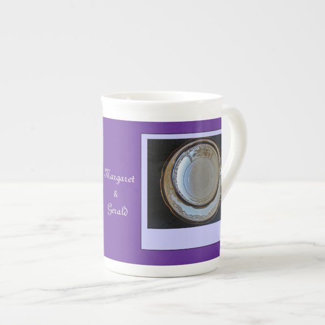 Porcelana caneca do chá de panela do chá alto (Frente Esquerda)
