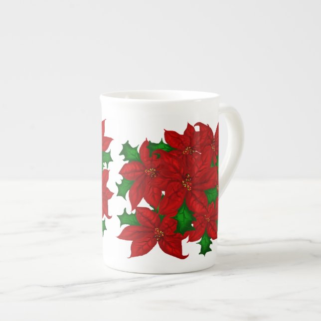 Porcelana Caneca do Natal de China de osso (Frente Esquerda)