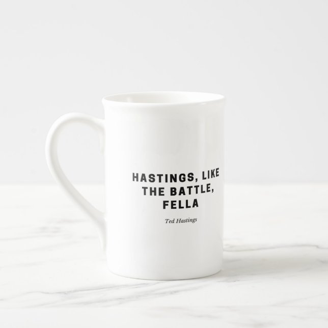 Porcelana Caneca engraçada - citações de Ted Hastings do (Esquerda)