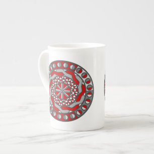 Porcelana Caneca Especialidade de Máquina Vermelha