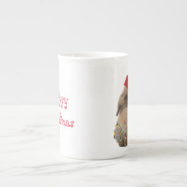 Porcelana Caneca Hoppy de China de osso do coelho do Natal