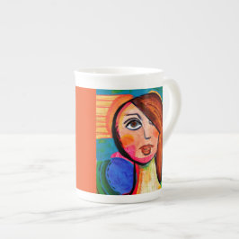 Porcelana Caneca inspirada de China de osso do Vixen vívido
