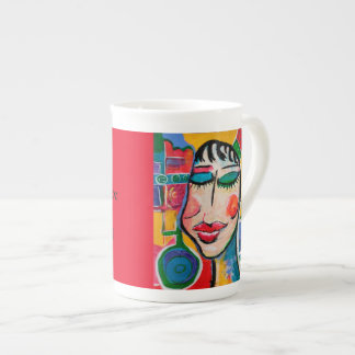 Porcelana Caneca inspirada de China de osso do Vixen vívido