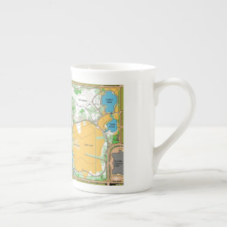Porcelana Caneca - mapa de orientação do Central park
