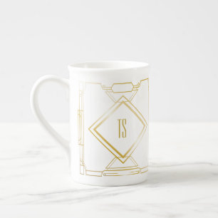 Porcelana Caneca personalizada de China do art deco