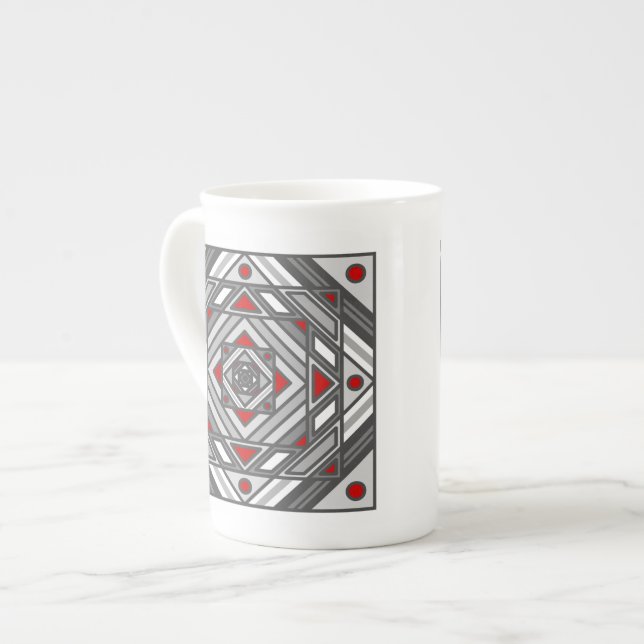 Porcelana Caneca Temática Visão de Túnel (Frente Esquerda)