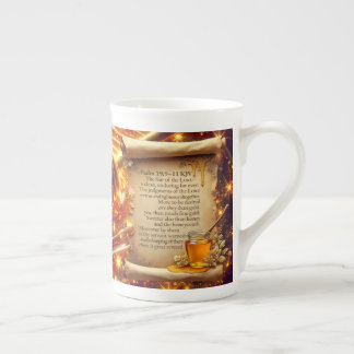 Porcelana Círculo de Mel | Salmo 19:9–11 KJV Caneca