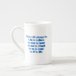 Porcelana citações sobre amor, vida e caneca de amizade