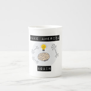 Porcelana "faça a América outra vez" a caneca de café
