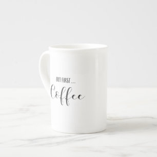 Porcelana Mas primeira caneca de café