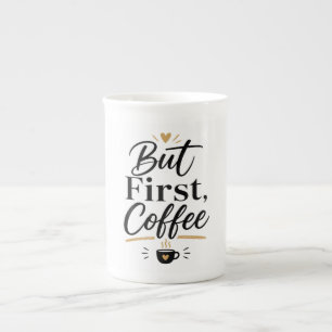 Porcelana Mas Primeiro Café – Caneca para Amantes de Café Mi