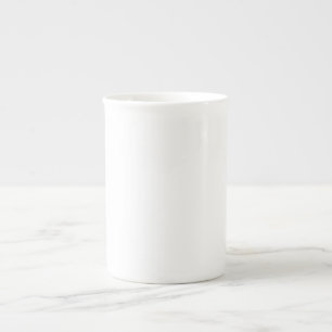 Porcelana Modelo do branco do vazio da caneca do lombo de Bo