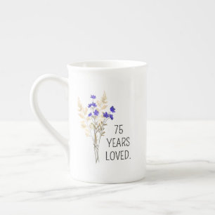 Porcelana Presente de 75 anos para Mulheres, Caneca de 75 an