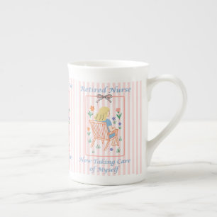 Porcelana Presente de Caneca para Enfermeira Aposentada - Pr