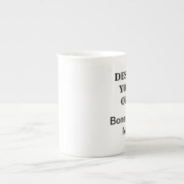 Porcelana Projete sua própria caneca de China de osso -