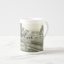 Porcelana Tara um bocado na caneca de China de osso, skyline