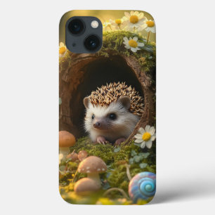Porco Adorável em Mossy Log Home com Flores
