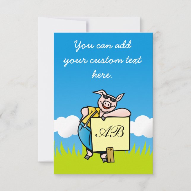 Porco com Sinal (Frente)