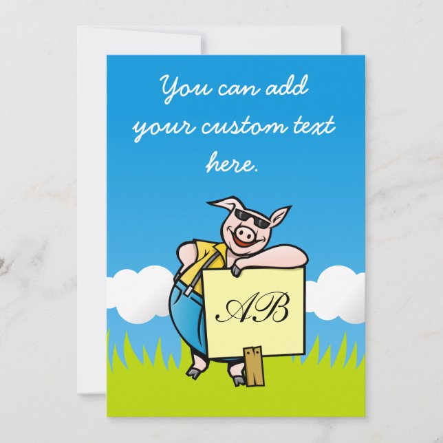 Porco com Sinal (Frente)