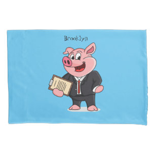 Porco engraçado em desenhos animados